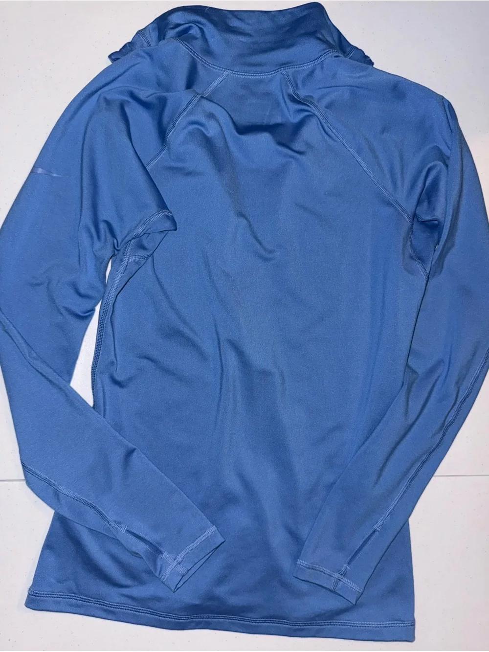 Nike Pro Dri-FIT Blue 1/4 Zip Pullover Running Top - Size M